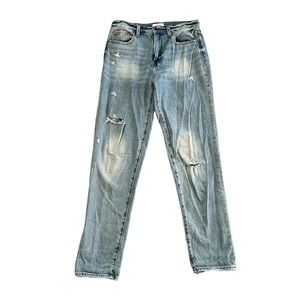 Pistola High Rise Distressed Straight Leg Jeans Sz 26